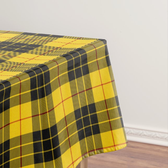 MacLeod Scottish Clan Tartan Plaid Pattern Tablecloth (In Situ)