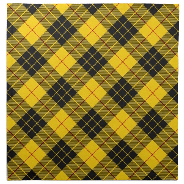 MacLeod Scottish Tartan Clan Plaid Cloth Napkin (Front)