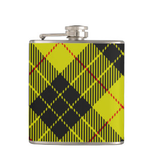 MacLeod tartan pattern Flask