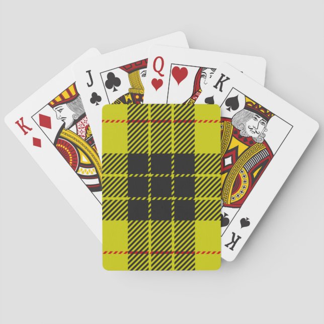 MacLeod tartan pattern Poker Cards (Back)