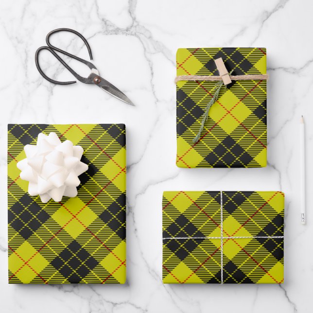 MacLeod tartan pattern Wrapping Paper Sheets (Front)