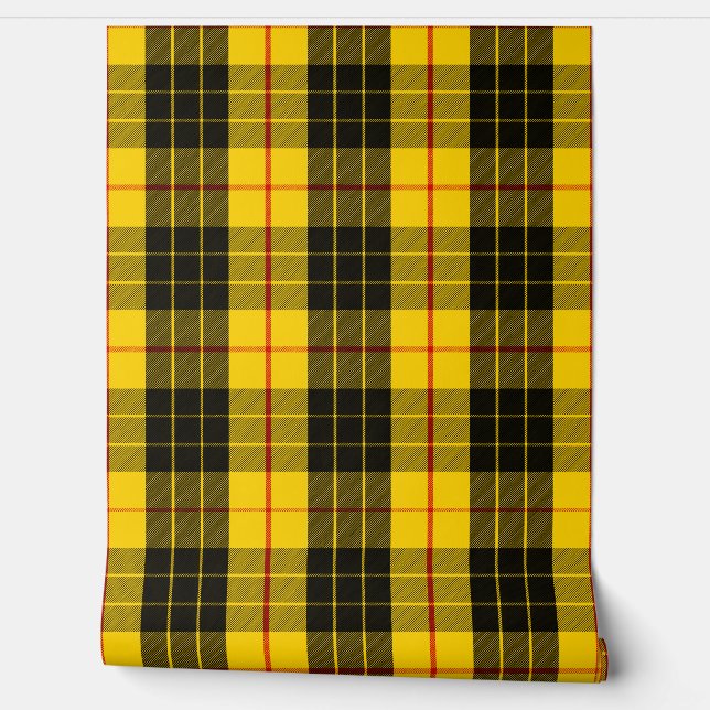 MacLeod Tartan Plaid Scottish Clan Wallpaper (Unrolling)