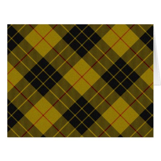 MacLeod tartan yellow black plaid (Front Horizontal)