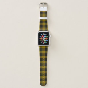 MacLeod tartan yellow black plaid Apple Watch Band
