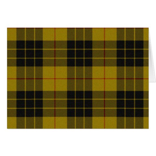 MacLeod tartan yellow black plaid Cards (Front Horizontal)