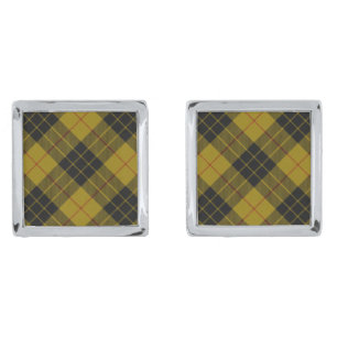 MacLeod tartan yellow black plaid Cufflinks