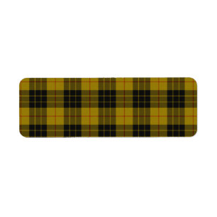 MacLeod tartan yellow black plaid Label