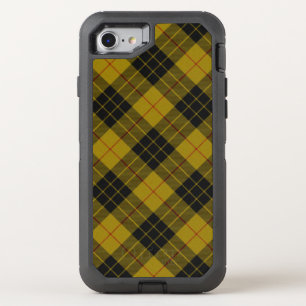 MacLeod tartan yellow black plaid OtterBox Defender iPhone SE/8/7 Case