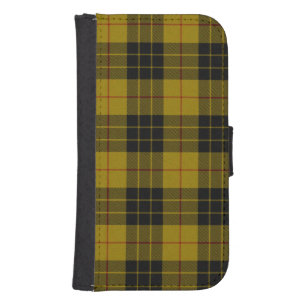 MacLeod tartan yellow black plaid Galaxy S4 Wallet Case