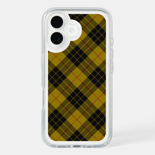 MacLeod tartan yellow black plaid Speck iPhone Case (Front)