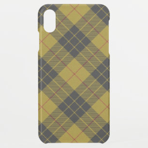 MacLeod tartan yellow black plaid iPhone XS Max Case