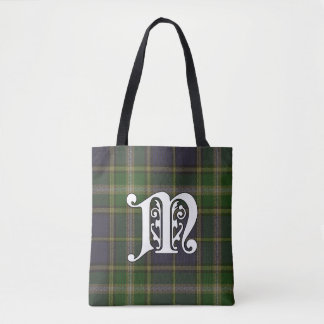 MacManus Clan Tartan Monogram Tote Bag