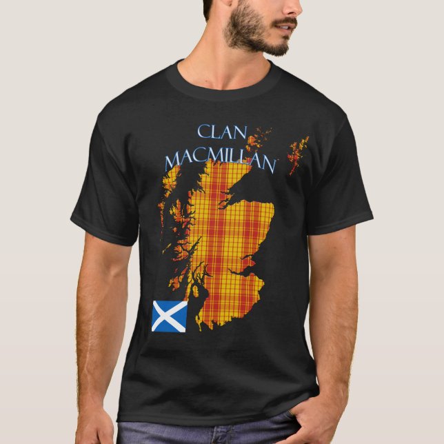 MacMillan Scottish Clan Tartan Scotland T-Shirt (Front)