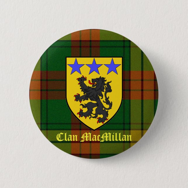 MacMillan Tartan Coat of Arms Button (Front)