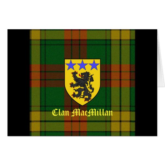 MacMillan Tartan Coat of Arms Cards (Front Horizontal)