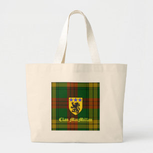 MacMillan Tartan Coat of Arms Large Tote Bag
