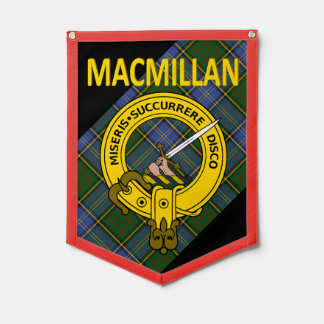 MACMILLAN TARTAN & CREST PENNANT