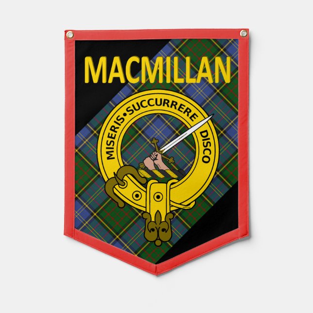 MACMILLAN TARTAN & CREST PENNANT (Front)