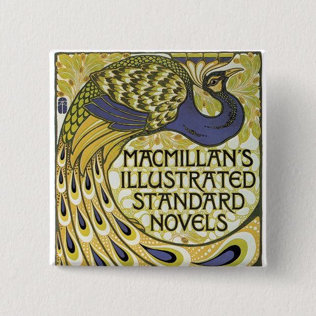 MacMillan's Peacock Edition Pinback Button (Front)