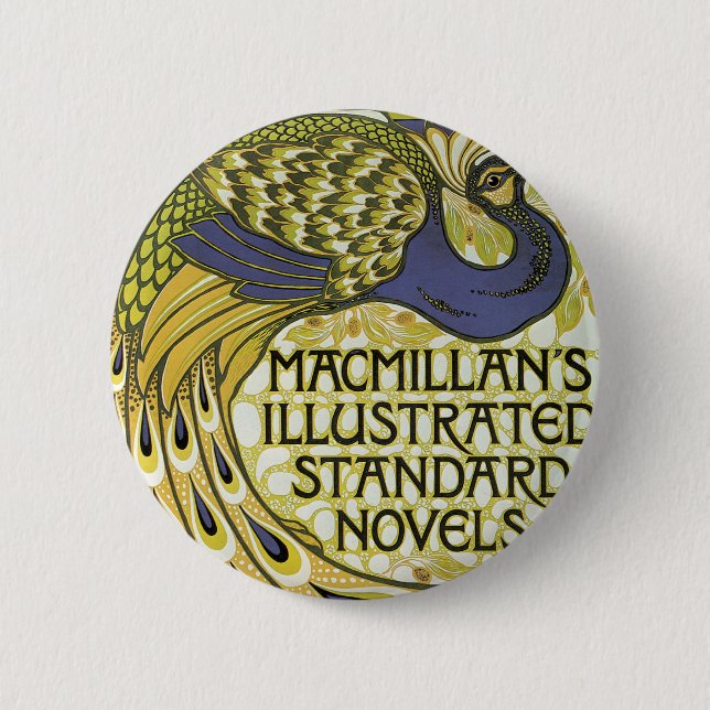 MacMillan's Peacock Edition Pinback Button (Front)