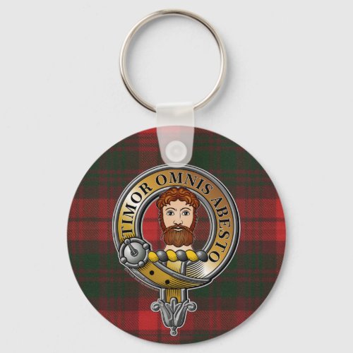 MacNab Tartan  Badge Keychain