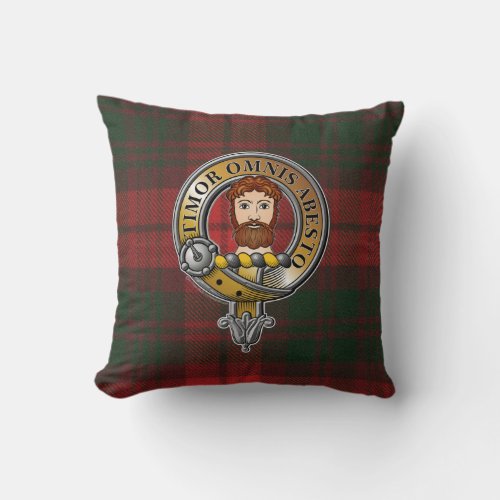 MacNab Tartan  Badge Throw Pillow