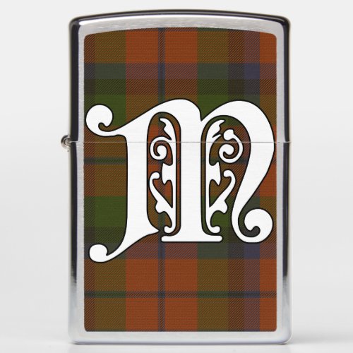 MacNaughton Clan Tartan Monogram Zippo Lighter