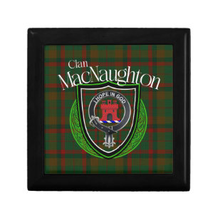 MacNaughton Scottish Clan Tartan and Crest Gift Box