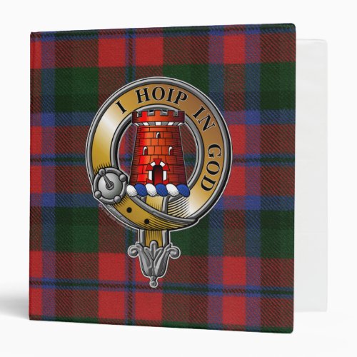 MacNaughton Tartan  Badge 3 Ring Binder