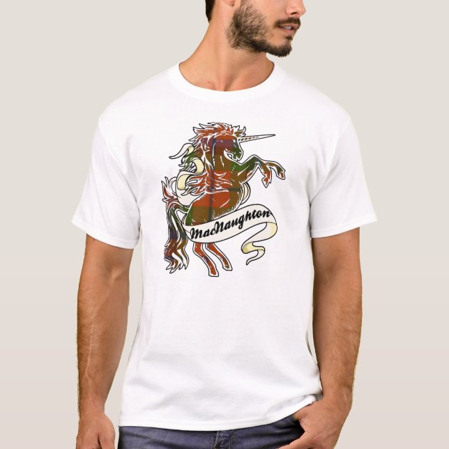 MacNaughton Tartan Unicorn T-Shirt (Front)