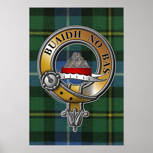 MacNeil-Barra Tartan & Badge Poster (Front)