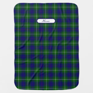 MacNeil Blue and Green Tartan Plaid Baby Blanket