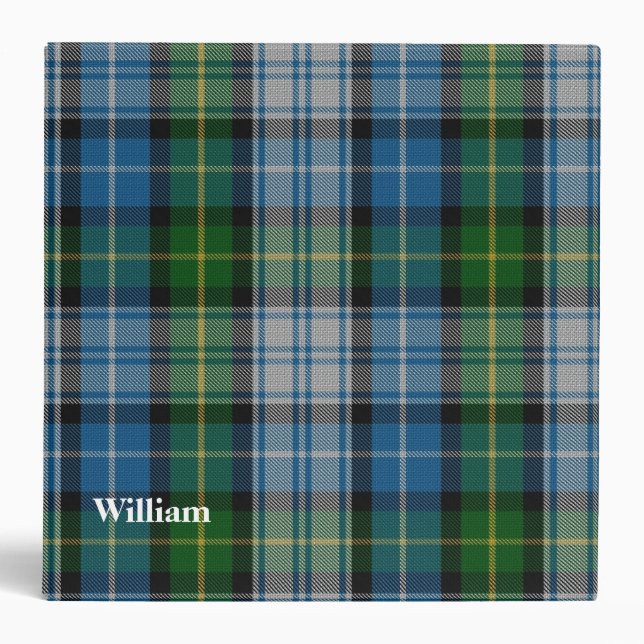 MacNeil Clan Custom Tartan Plaid Binder (Front)