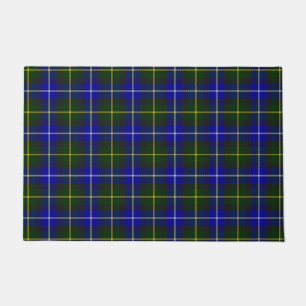 Macneil of Barra tartan blue green plaid Doormat