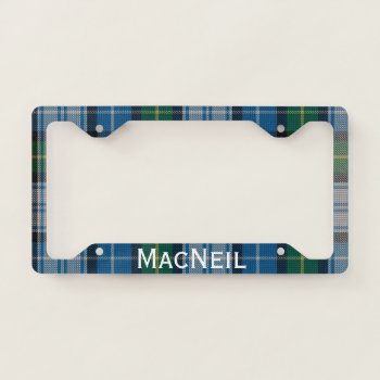 Macneil Plaid License Plate Frame by Everythingplaid at Zazzle