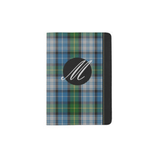 MacNeil Plaid Monogram Passport Holder