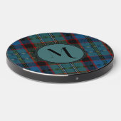 MacNicol Plaid Monogrammed Wireless Charger (Front 2)
