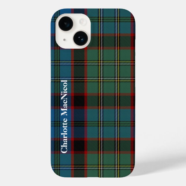 MacNicol Tartan Plaid Case-Mate iPhone Case (Back)