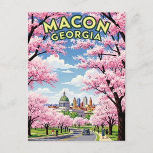 Macon Georgia Travel Postcard