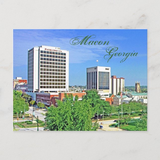 Macon, Georgia, U.S.A. Postcard (Front)