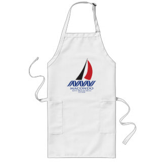 Macondo Logo w blue text Long Apron