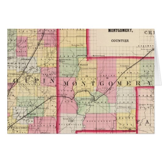 Macoupin, Montgomery counties Cards (Front Horizontal)