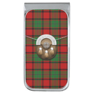 MacPhail Tartan And Sporran Silver Finish Money Clip