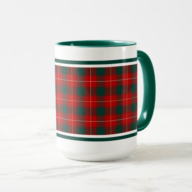 MacPhee Clan Tartan Mug (Front Right)