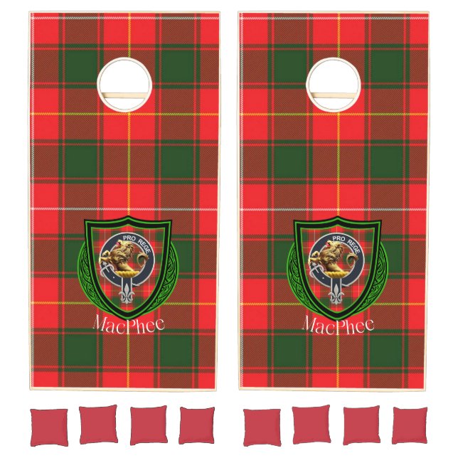 MacPhee Scottish Clan Tartan Crest Cornhole Set (Set)
