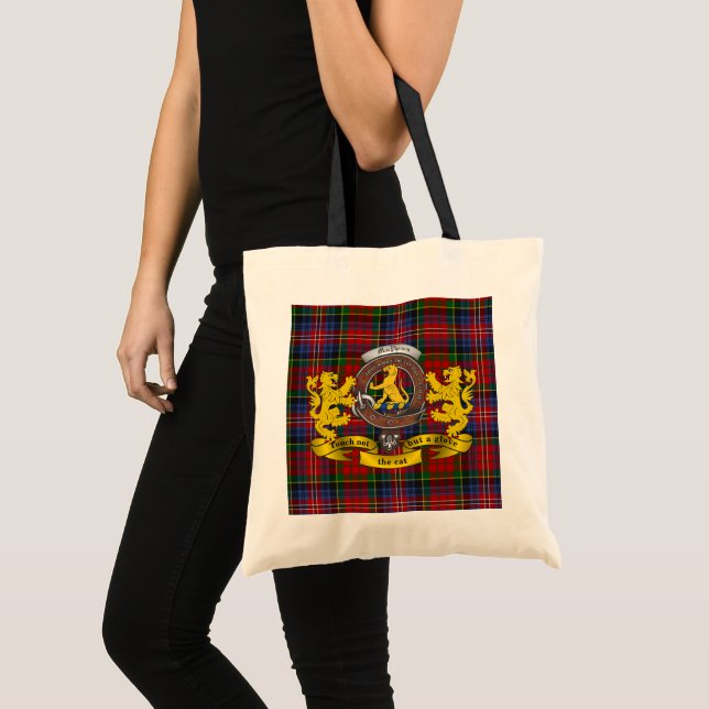Macpherson Clan Badge & Tartan Tote (Front (Product))
