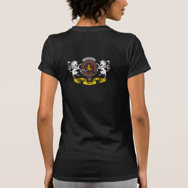 Macpherson Clan Badge w/Unicorns Women's T-Shirt (Back)