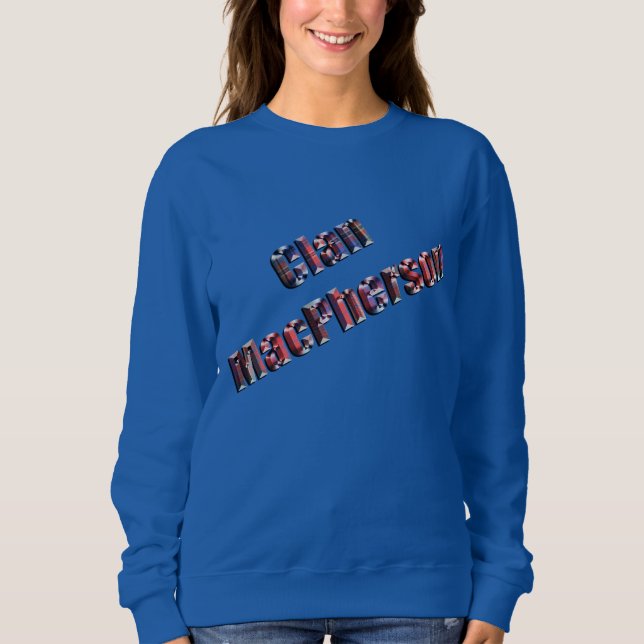 MacPherson Clan Tartan Name, Sweatshirt (Front)