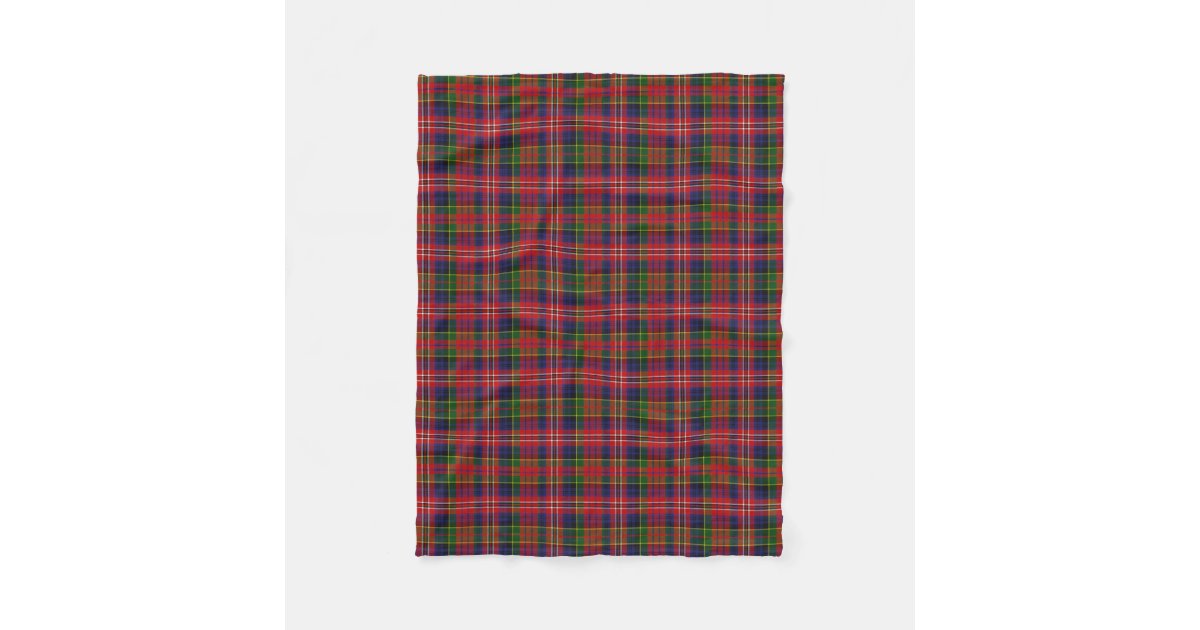 MacPherson Tartan Crest Premium Blanket - Thistle Style