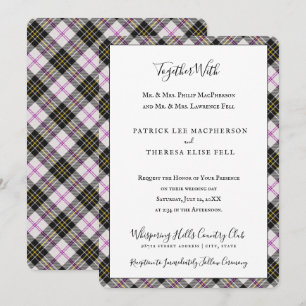 MacPherson Clan Tartan Scottish Plaid Invitation
